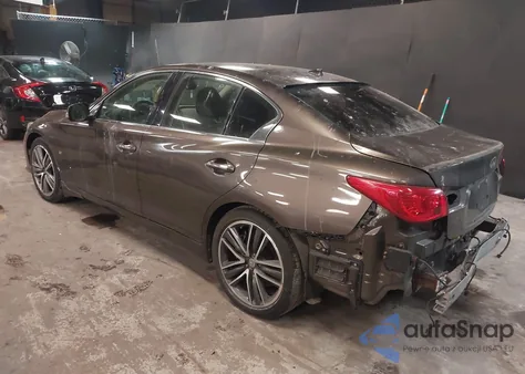 2014 Infiniti Q50 Sport from USA, damaged, VIN JN1BV7ARXEM688396